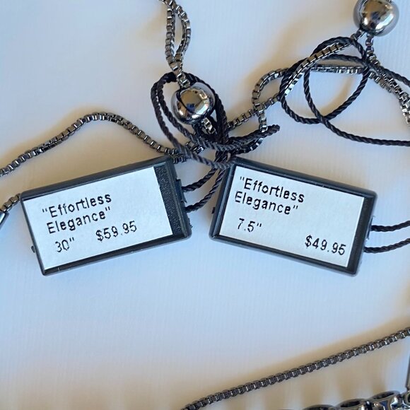 FAC Crystal Bolo Gunmetal Bracelet & Necklace Set - Picture 6 of 7